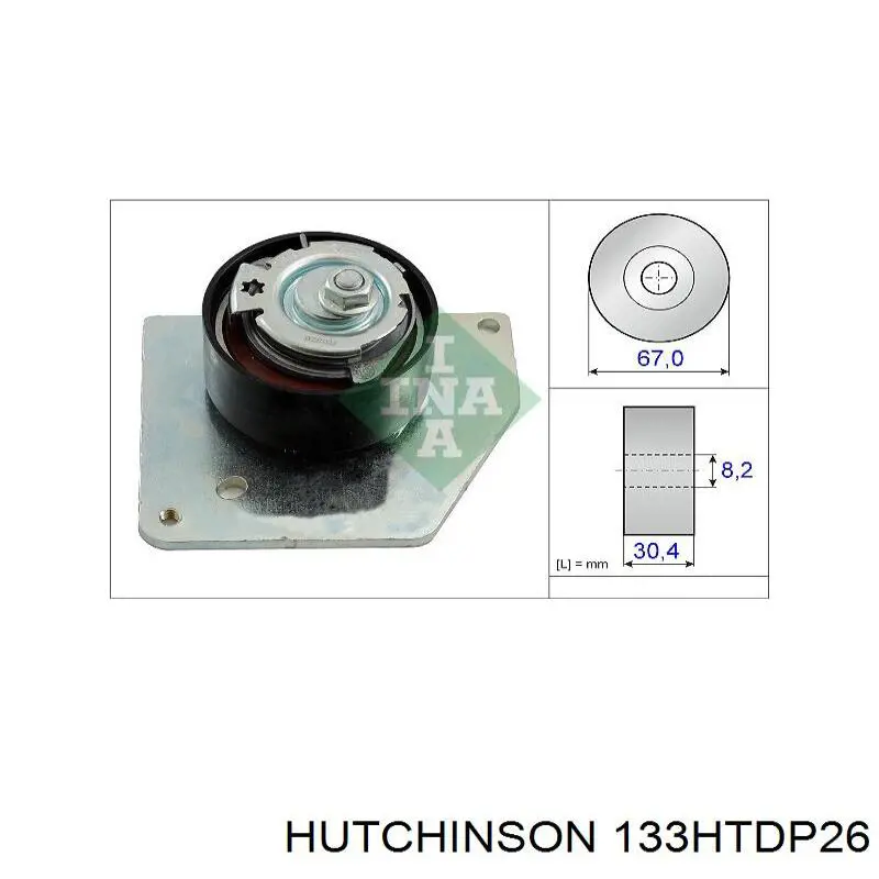 Купити 133HTDP26 Hutchinson Ремінь газорозподільного механізму