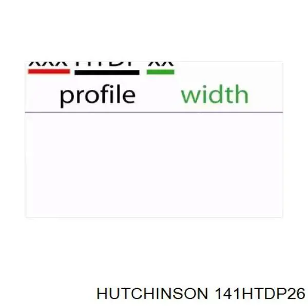 141HTDP26 Hutchinson ремінь грм