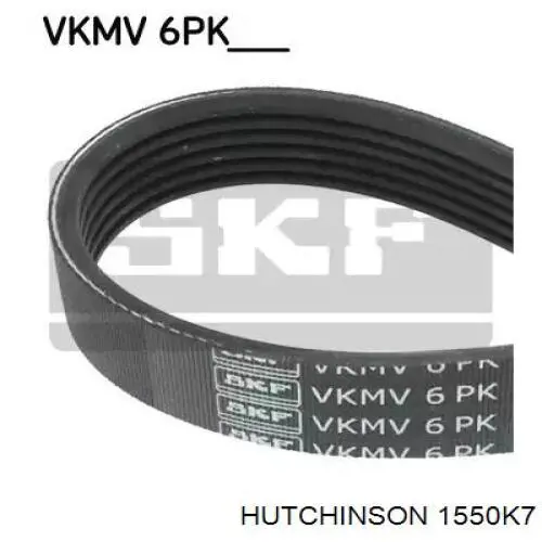 Ремінь генератора 1550K7 Hutchinson