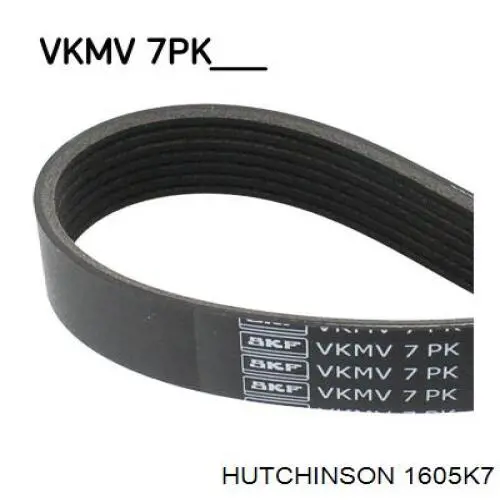 Купити 1605K7 Hutchinson Ремінь генератора