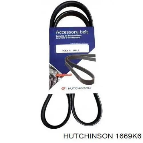 Ремінь генератора 1669K6 Hutchinson