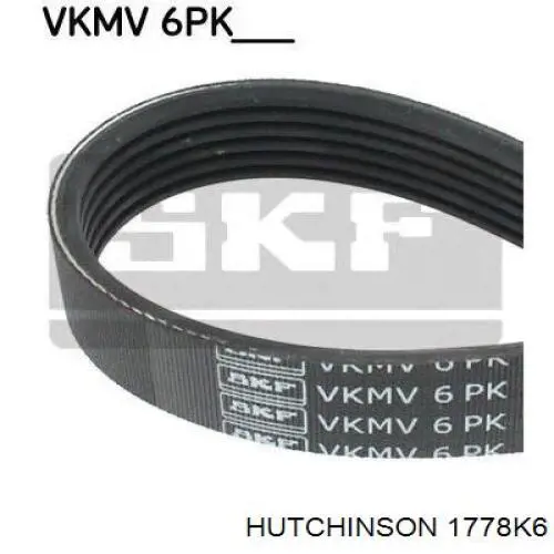 Ремінь генератора 1778K6 Hutchinson