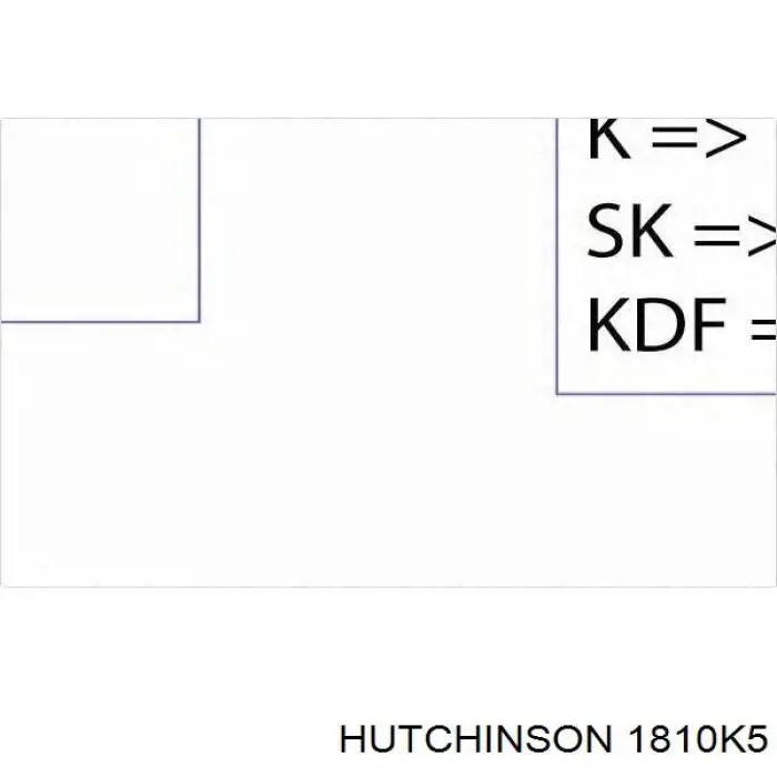 Ремінь генератора 1810K5 Hutchinson