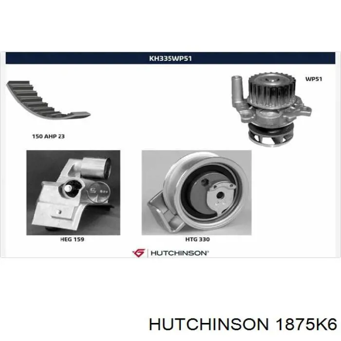 Ремінь кондиціонера Hutchinson 1875K6