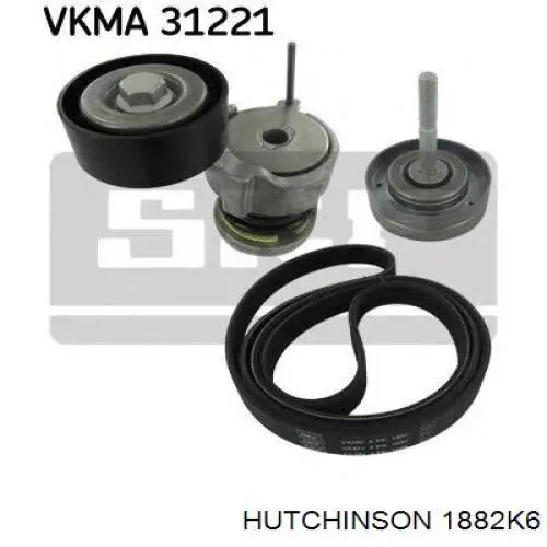 Клиновий ремінь Hutchinson 1882K6 ціна, від 13.14 USD