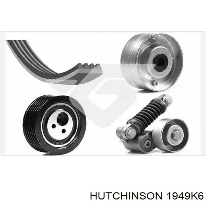 Клиновий ремінь Hutchinson 1949K6 ціна, від 16.68 USD
