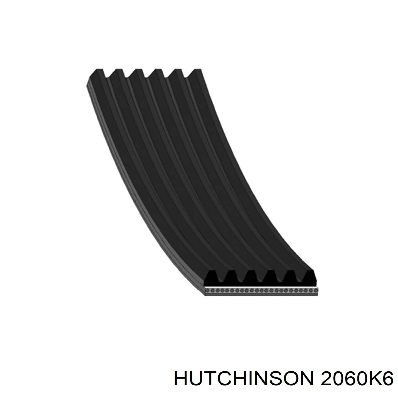 Ремінь генератора 2060K6 Hutchinson
