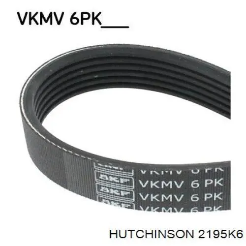 Ремінь генератора 2195K6 Hutchinson