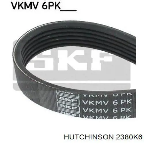 Ремінь генератора 2380K6 Hutchinson