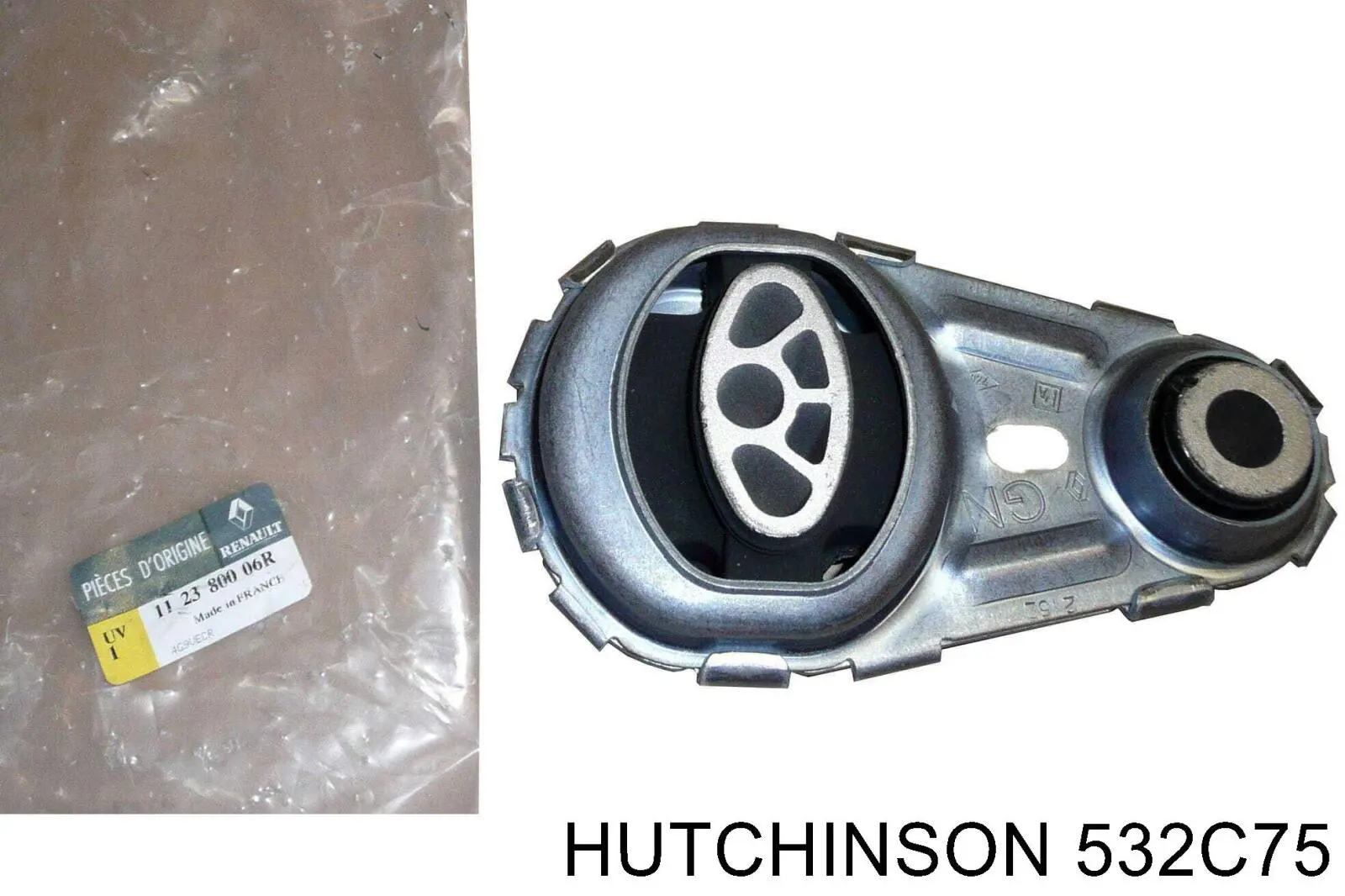 532C75 Hutchinson подушка (опора двигуна, задня)