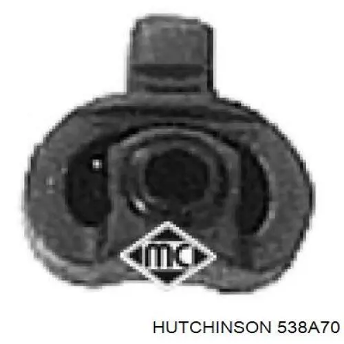 Кронштейн приймальної труби глушника 538A70 Hutchinson