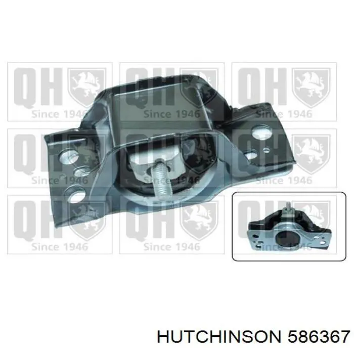 Купити 586367 Hutchinson Подушка (опора) двигуна, права