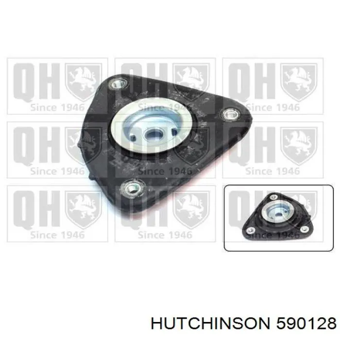 Опора стійки амортизатора переднього Hutchinson 590128 ціна, від 14.39 USD