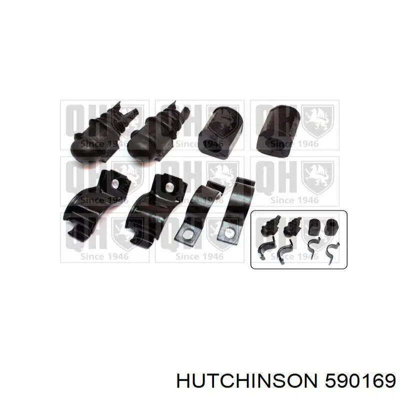 Купити 590169 Hutchinson Втулка стабілізатора переднього, зовнішня