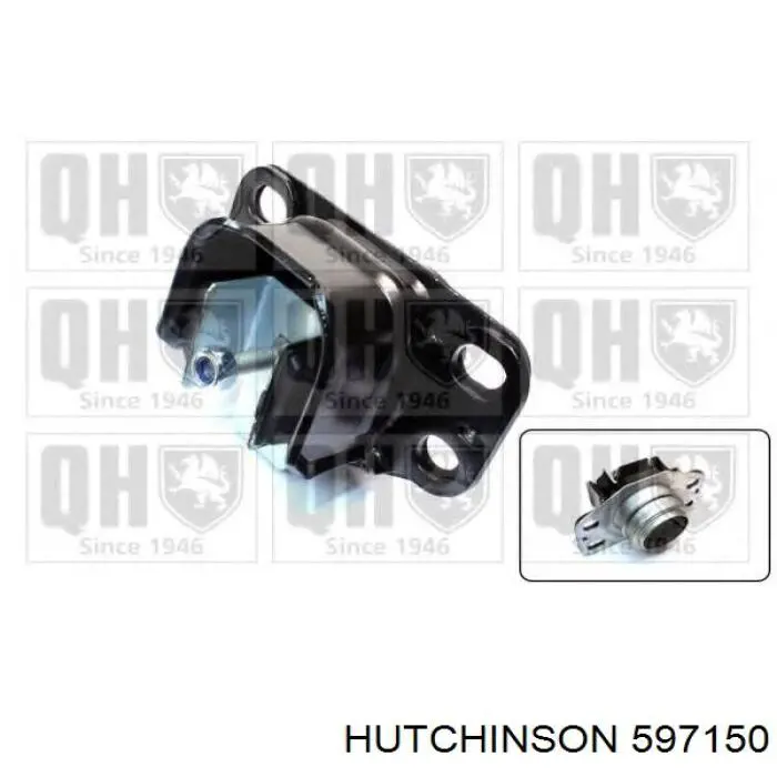 597150 Hutchinson Подушка передньої опори двигуна