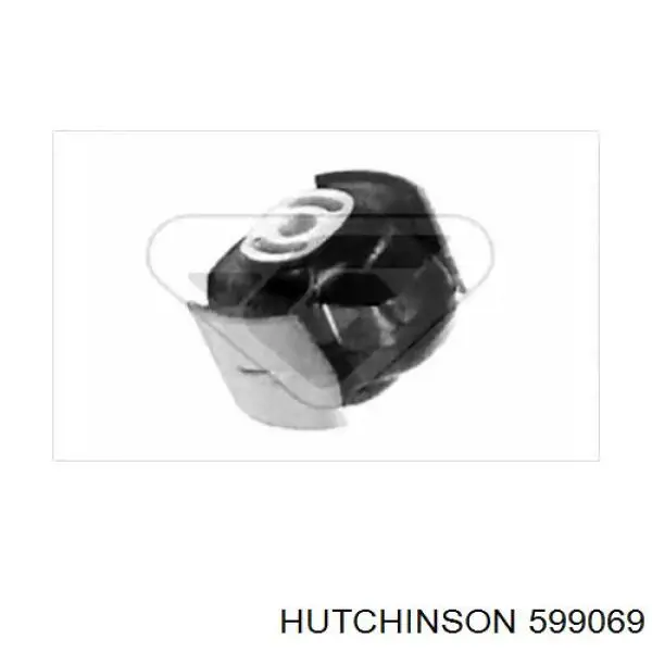 599069 Hutchinson подушка (опора двигуна, задня (сайлентблок))