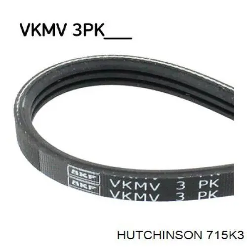 Ремінь генератора 715K3 Hutchinson