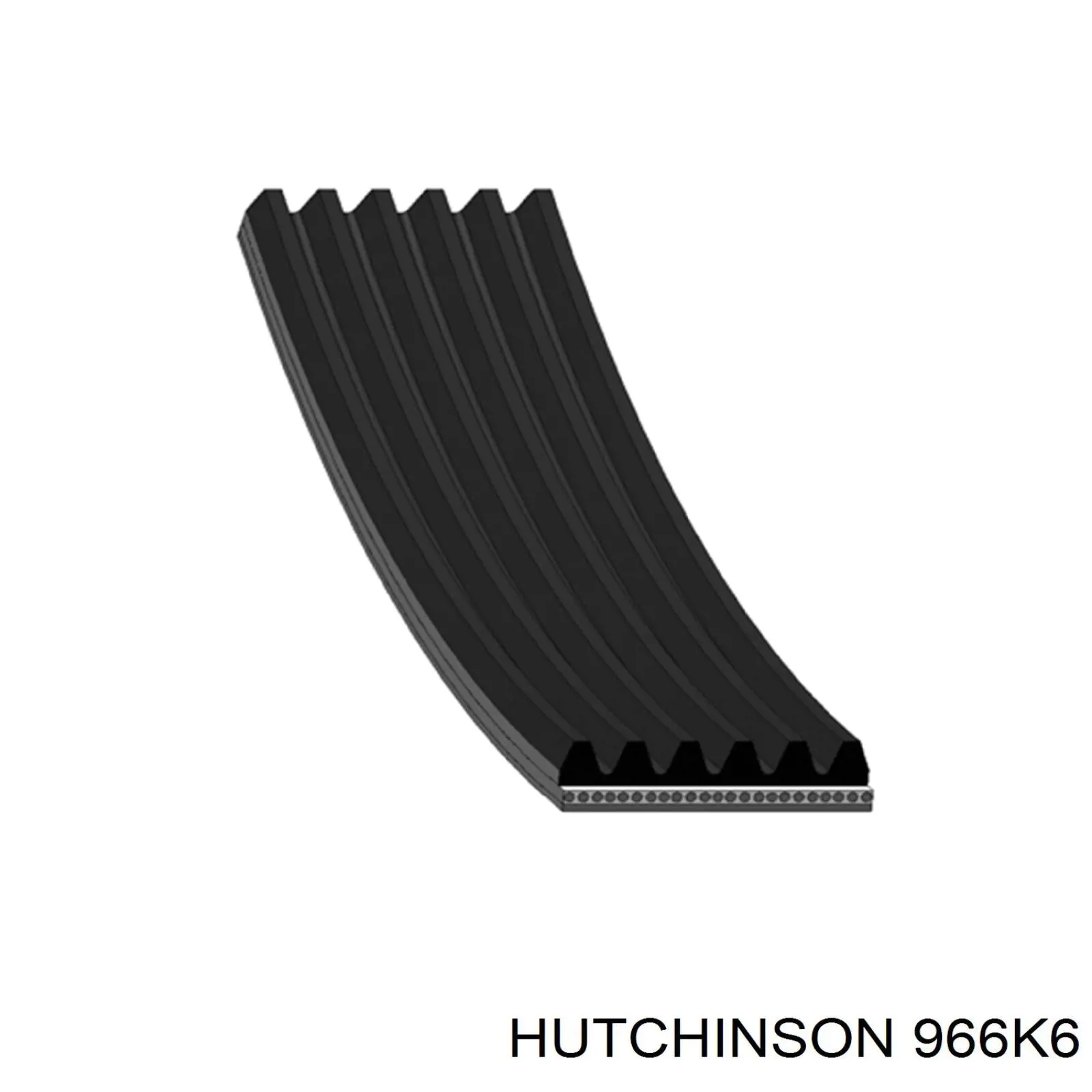Ремінь генератора 966K6 Hutchinson