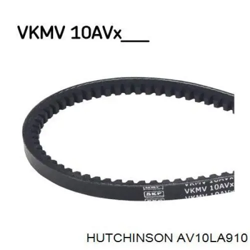 Ремінь генератора AV10LA910 Hutchinson