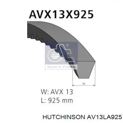 Купити AV13LA925 Hutchinson Ремінь генератора