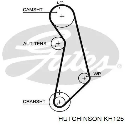 Купити KH125 Hutchinson ГРМ ремень