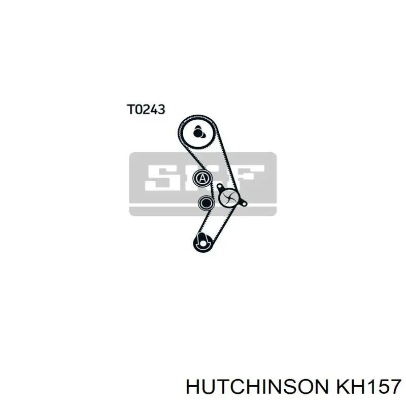 Ремкомплект ГРМ Hutchinson KH157