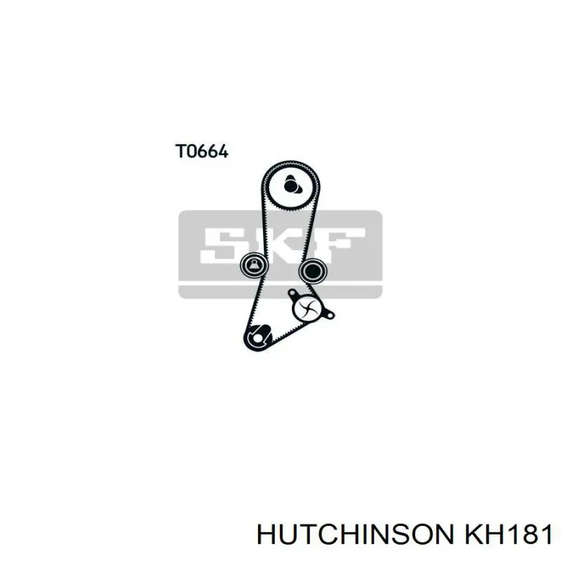 Купити KH181 Hutchinson ГРМ ремень