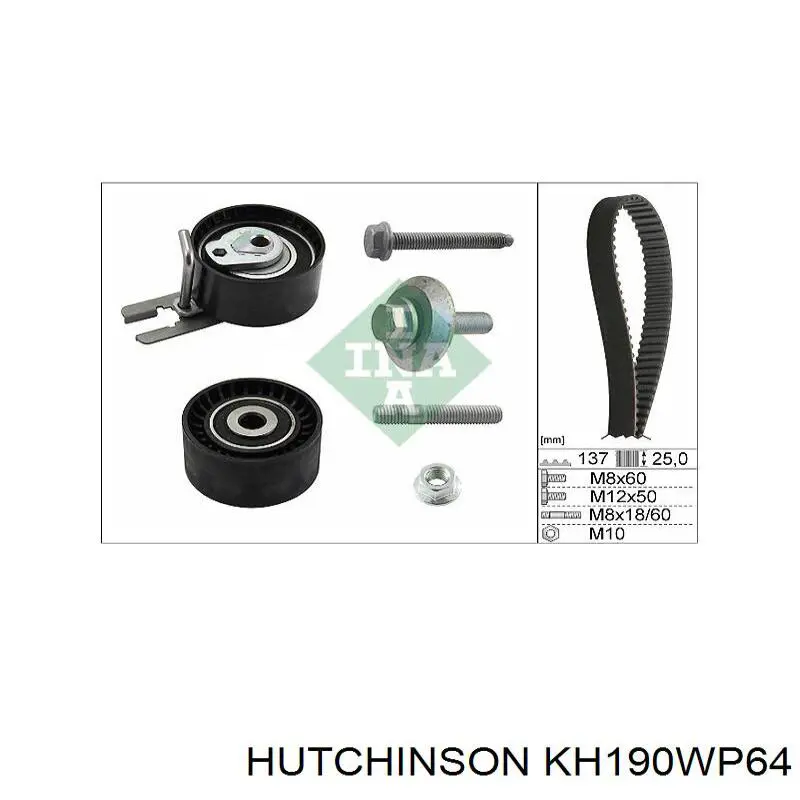 Купити KH190WP64 Hutchinson ГРМ ремень