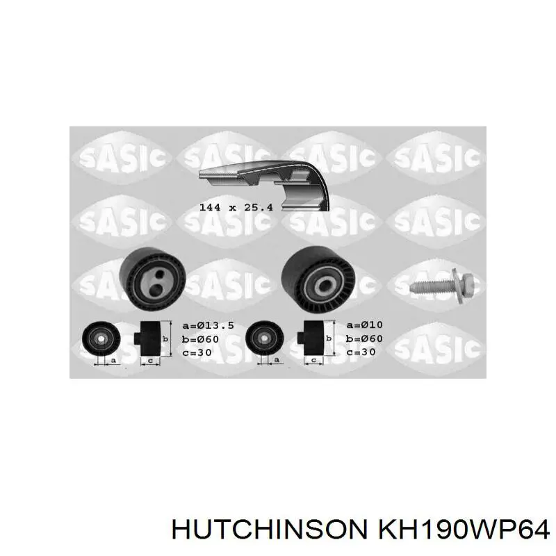 Ремкомплект ГРМ Hutchinson KH190WP64
