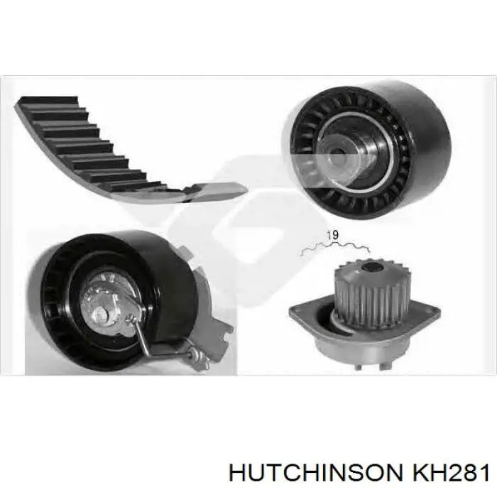 Купити KH281 Hutchinson ГРМ ремень
