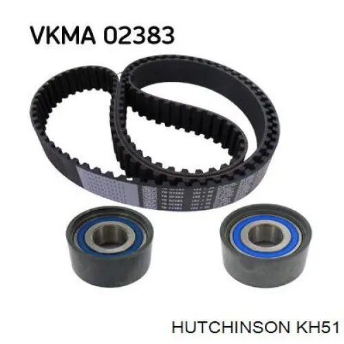 Комплект ГРМ Hutchinson KH51 ціна, від 65.95 USD