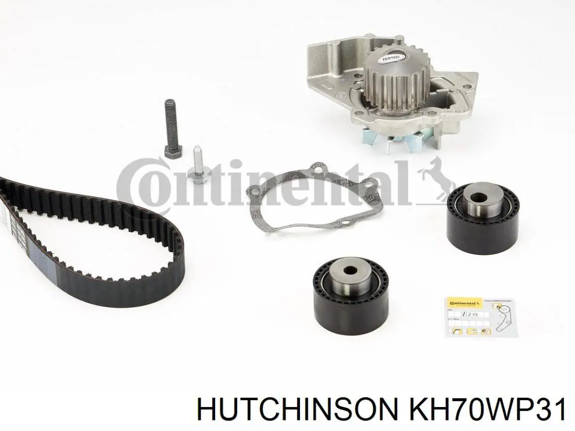 Комплект ГРМ Hutchinson KH70WP31 ціна, від 88.74 USD