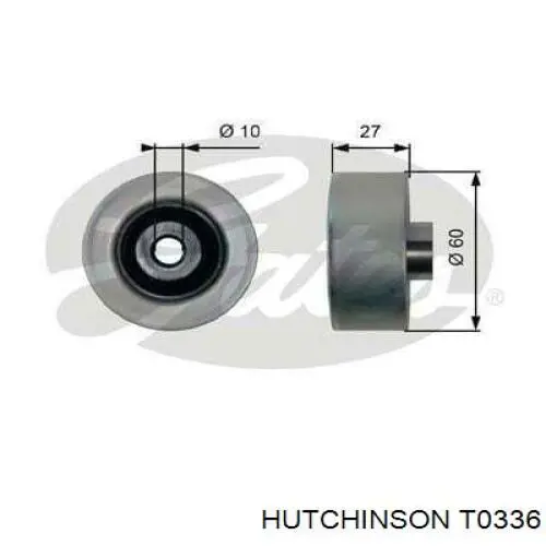 Ролик приводного ременя, паразитний Hutchinson T0336 ціна, від 17.07 USD