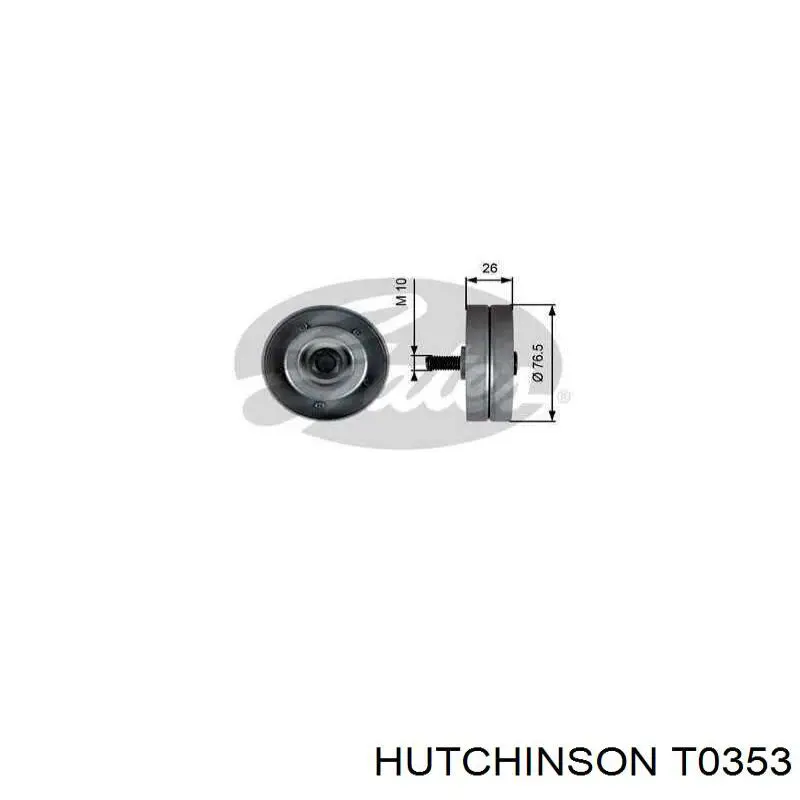 T0353 Hutchinson Ролик натяжителя ременя агрегатів