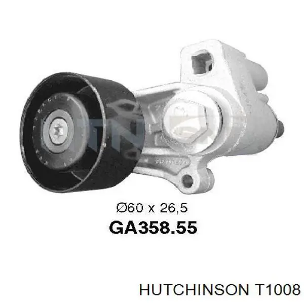 Натягувач приводного ременя T1008 Hutchinson