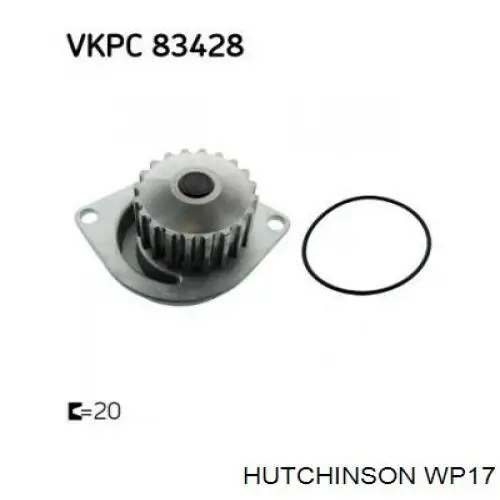 Помпа WP17 Hutchinson