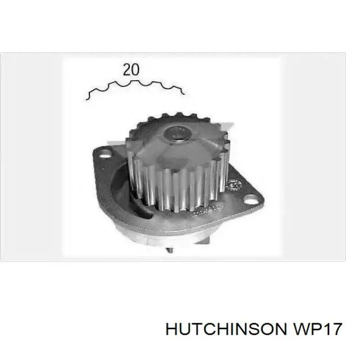 WP17 Hutchinson Насос охолодження
