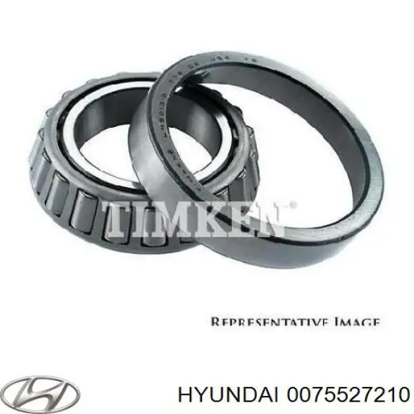 0075527210 Hyundai/Kia підшипник диференціалу заднього моста