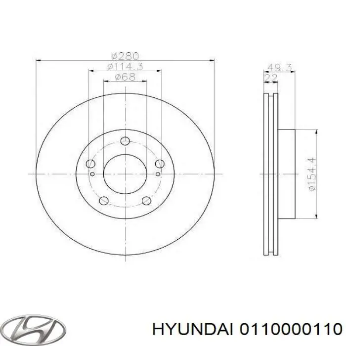 0110000110 Hyundai/Kia Тормозная жидкость (DOT 4, 1,0 л)
