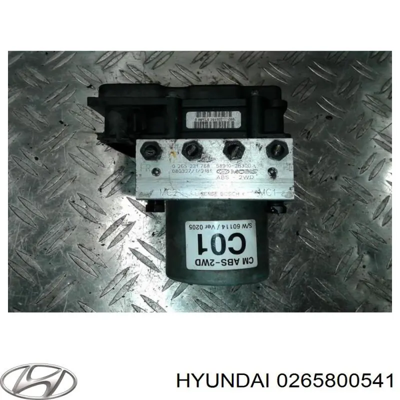 Блок АБС гідравлічний Hyundai/Kia 0265800541 ціна, від  USD