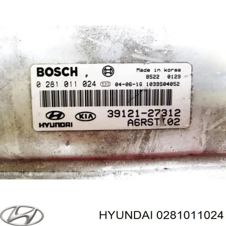 Електронний блок керування двигуном 0281011024 Hyundai/Kia