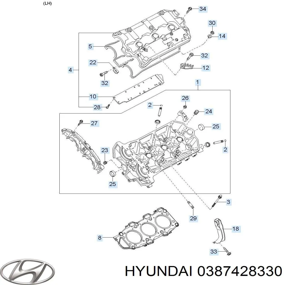 387428330 Hyundai/Kia сайлентблок ресори, передній