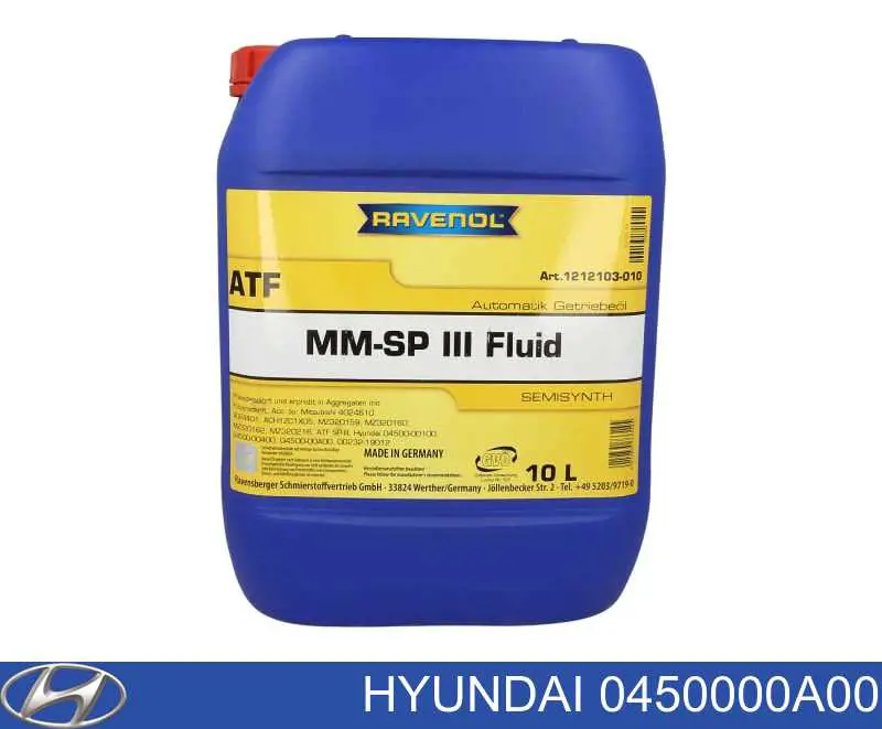 Масло варіатора Hyundai/Kia 0450000A00 ціна, від 224.39 USD