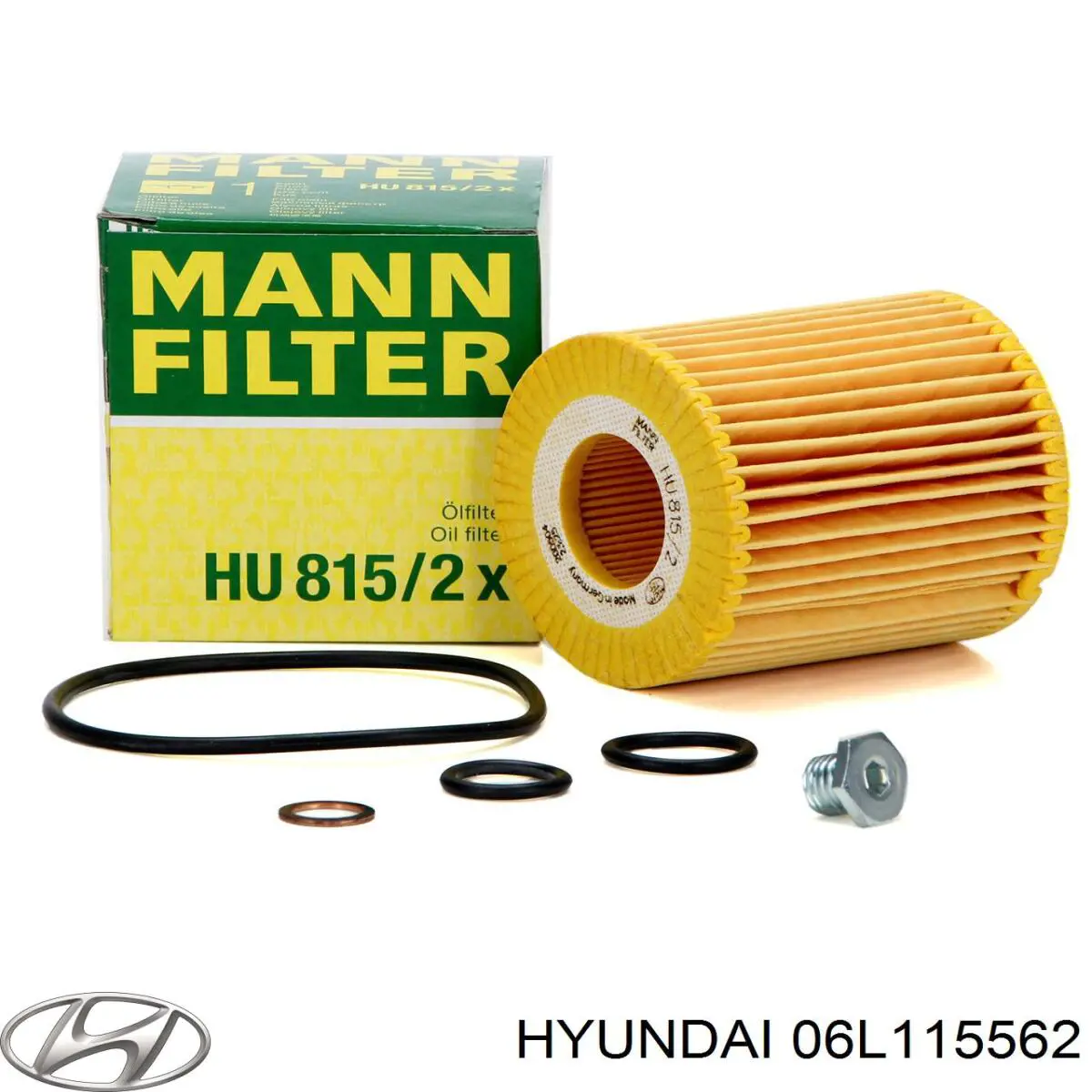 Масляний фільтр двигуна Hyundai/Kia 06L115562 ціна, від 9.83 USD