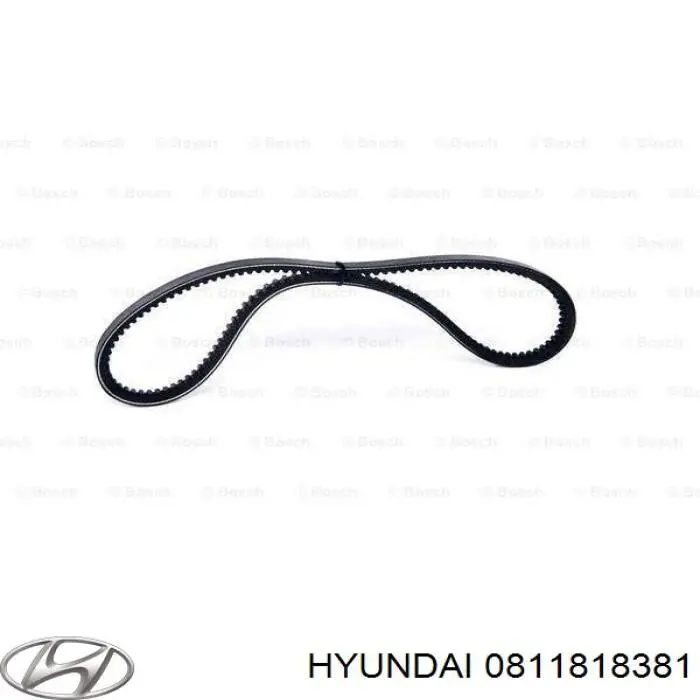 Ремінь приводний, агрегатів 0811818381 Hyundai/Kia