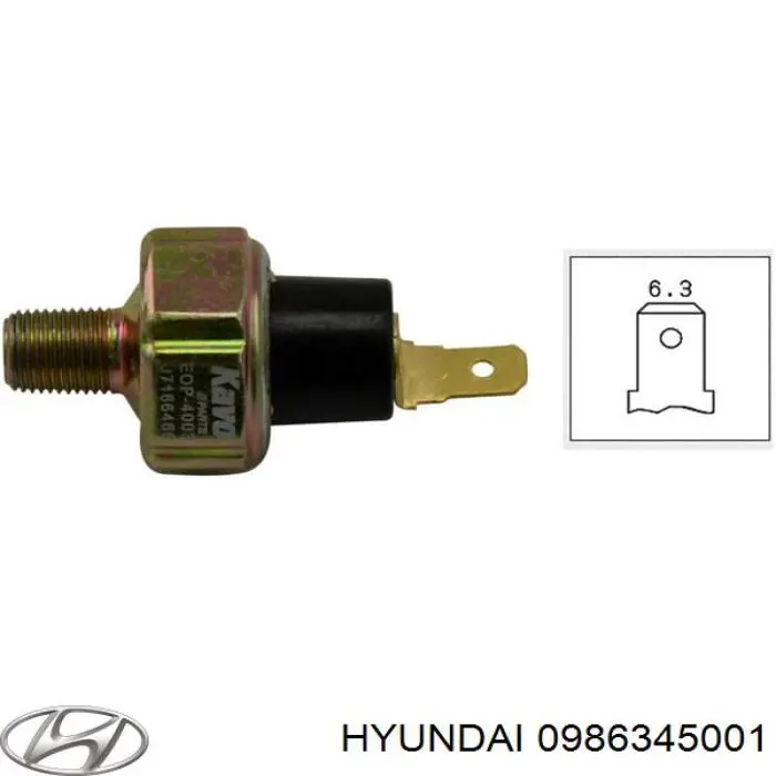 Датчик тиску масла 0986345001 Hyundai/Kia