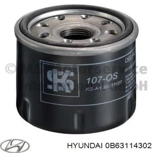 Купити 0B63114302 Hyundai/Kia Фільтр очищення масла відцентровий