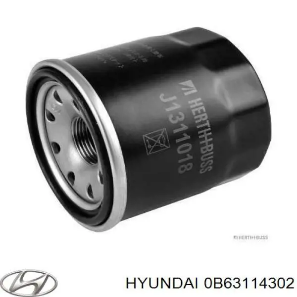 Фільтр масляний Hyundai/Kia 0B63114302