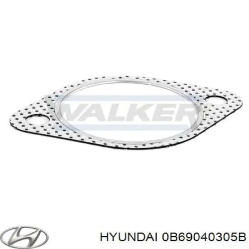 Прокладка прийомної труби глушника Hyundai/Kia 0B69040305B ціна, від 1.48 USD
