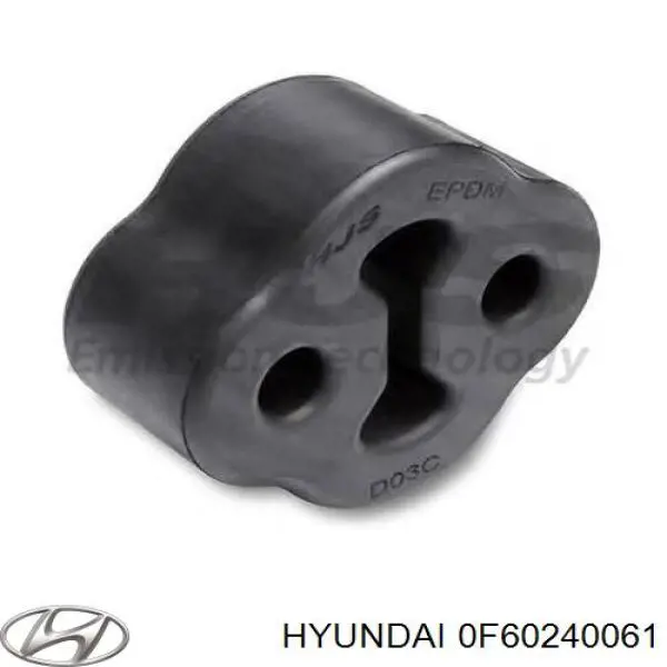 0F60240061 Hyundai/Kia подушка кріплення глушника